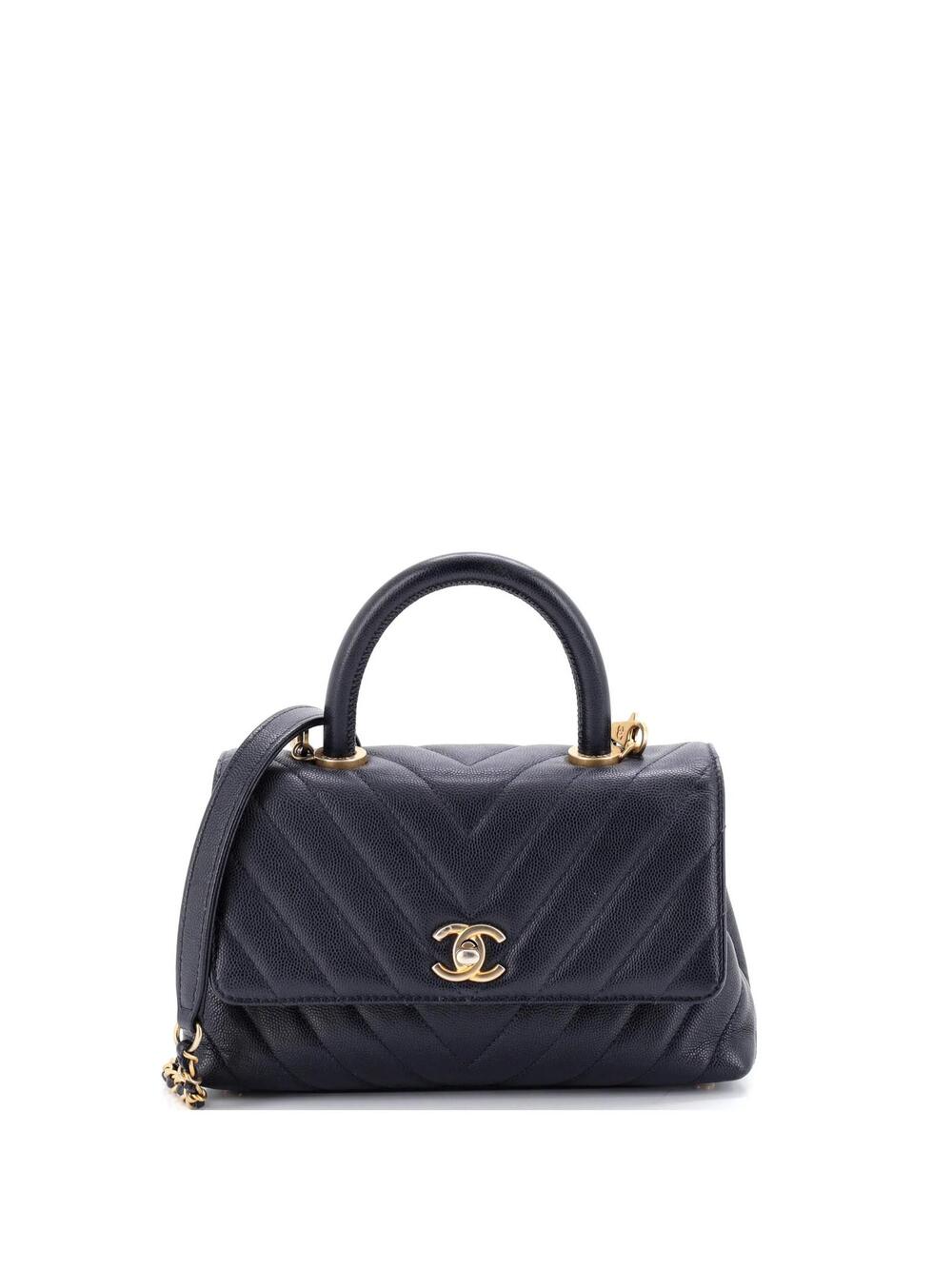 Chanel Coco Top Handle Bag Chevron #336736C46B